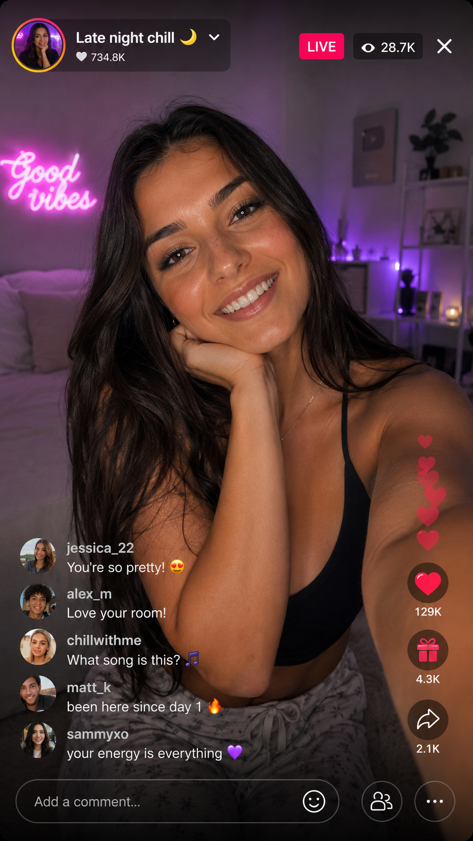 LiveFlex practice going live